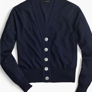 J.Crew Cropped lightweight cardigan sweater Large
